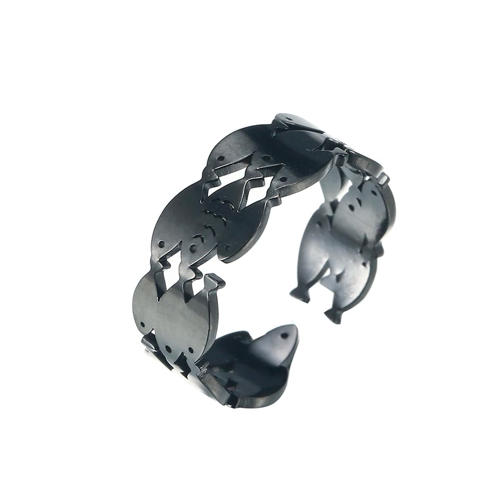 Skyrim New Animal Cute Fish Ring for Women Adjustable Rings Stainless Steel Party Lover Gifts 2026 Fashion Jewelry Wholesale